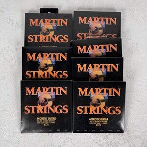 NEW Martin M170 80/20 Bronze Acoustic Guitar Strings 7 packs - .010-.047
